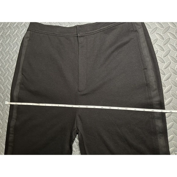 NEW rag & bone Joan Slim Fit women's black Slit cuffs stripe Pants 52%cotton L - Picture 6 of 11